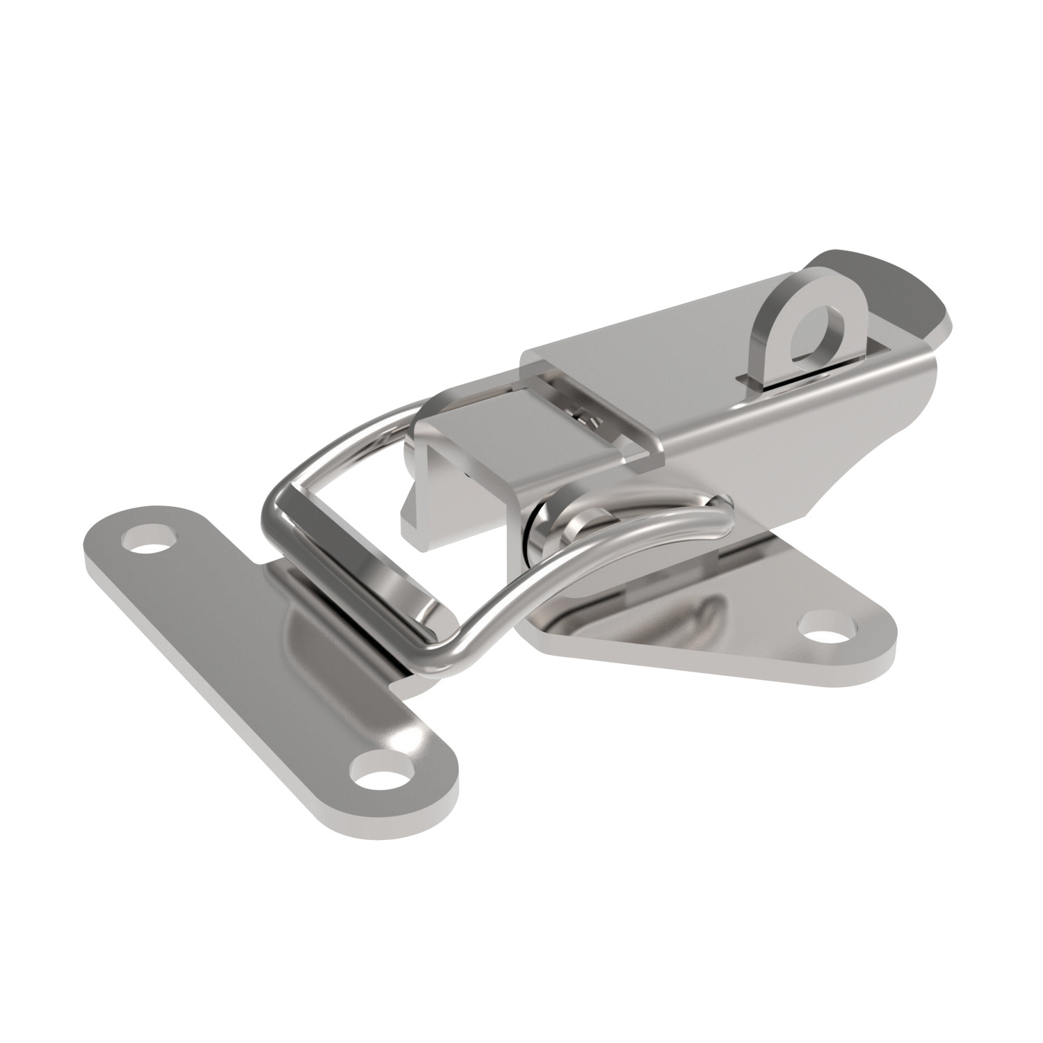 Toggle Latches Toggle latches with padlock shackle. Made from nickel plated steel or stainless steel. Supplied with counter strike.