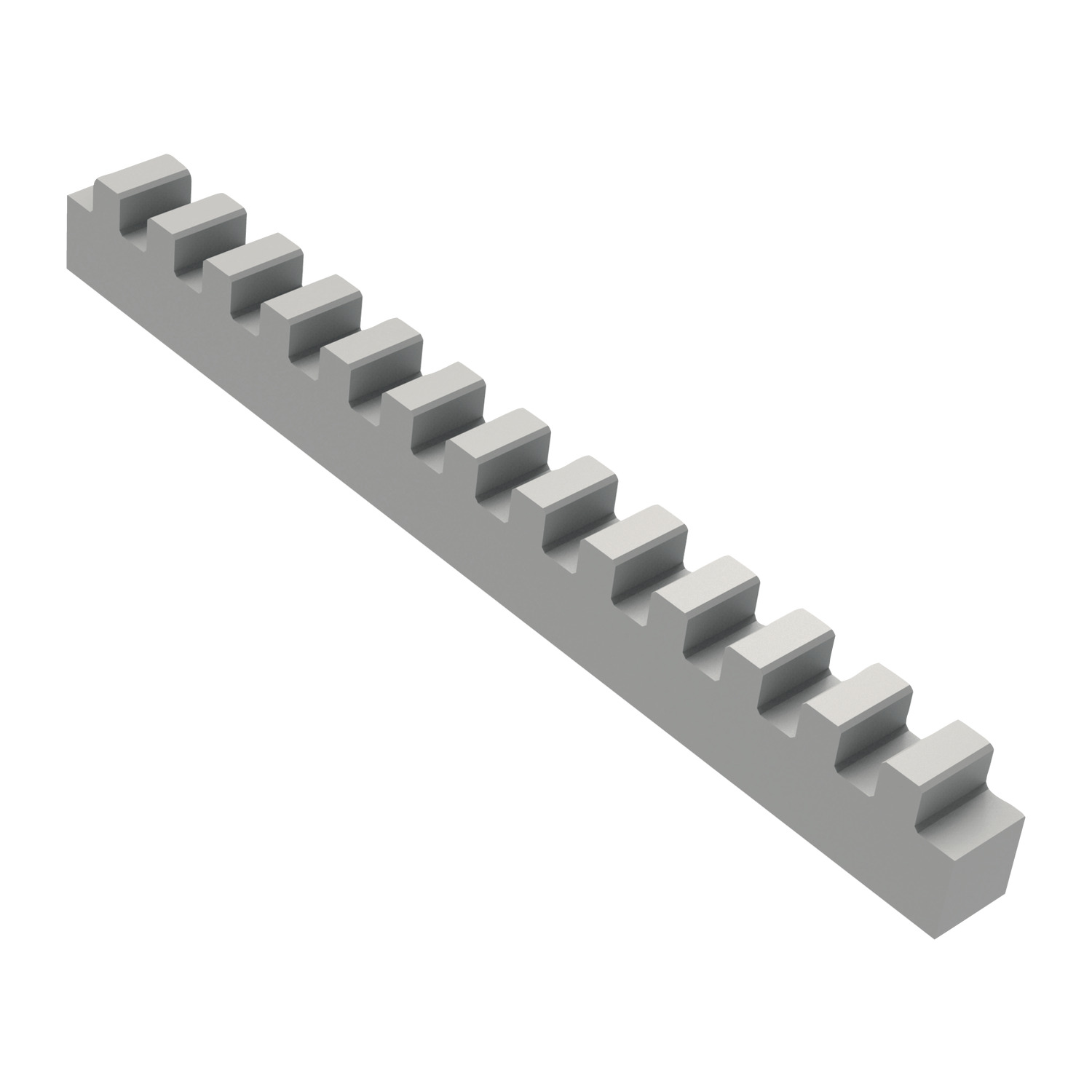 Toothed Rack - Module 0,5 to 1,0 Plastic toothed rack for use with Rotary Dampers, part numbers Q3000 to Q3060.