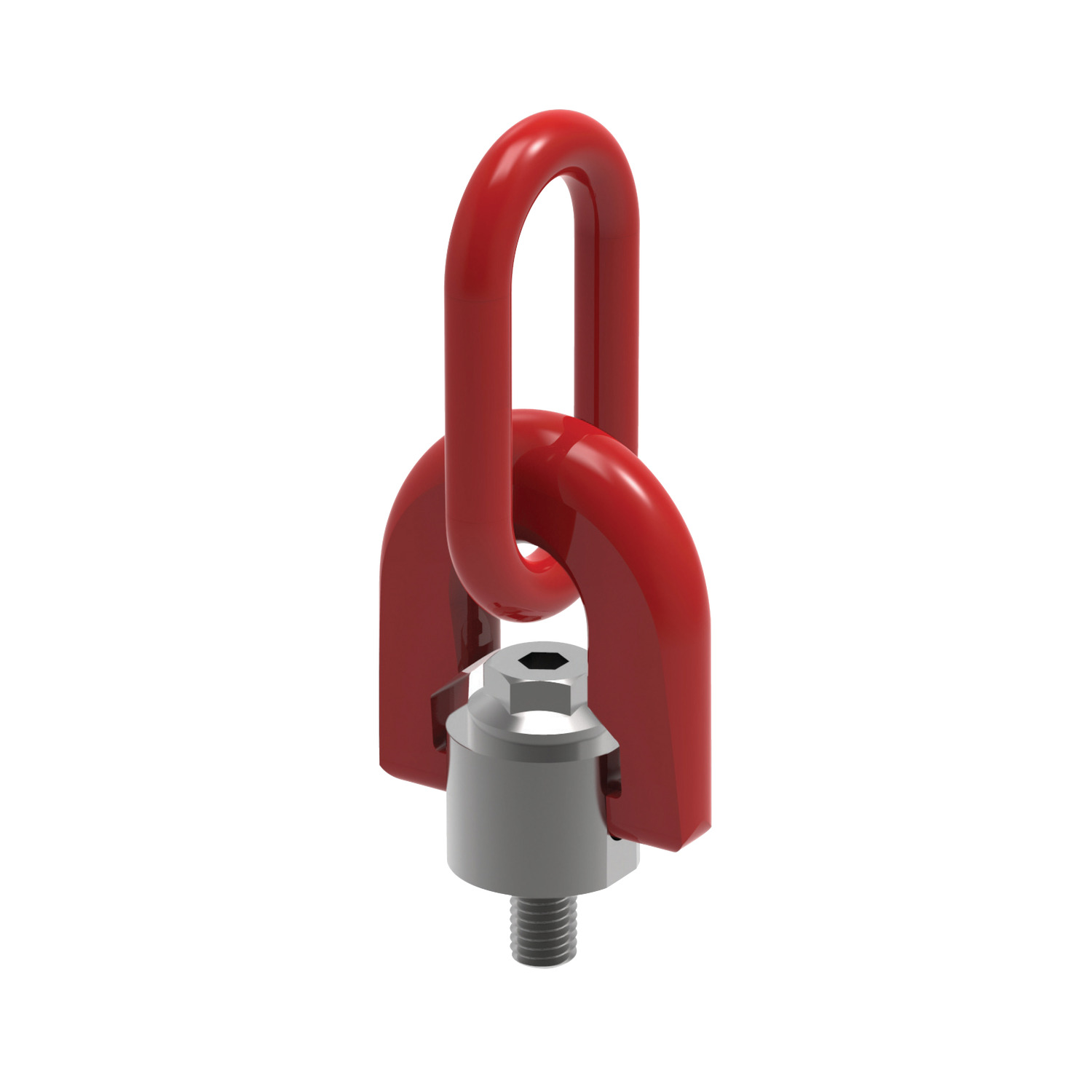 Triple Swivel Rings Male Triple articulation lifting rings allow a hook to move parallel with the supporting face. Made from high tensile steel and available in either coarse or UNC threads.
