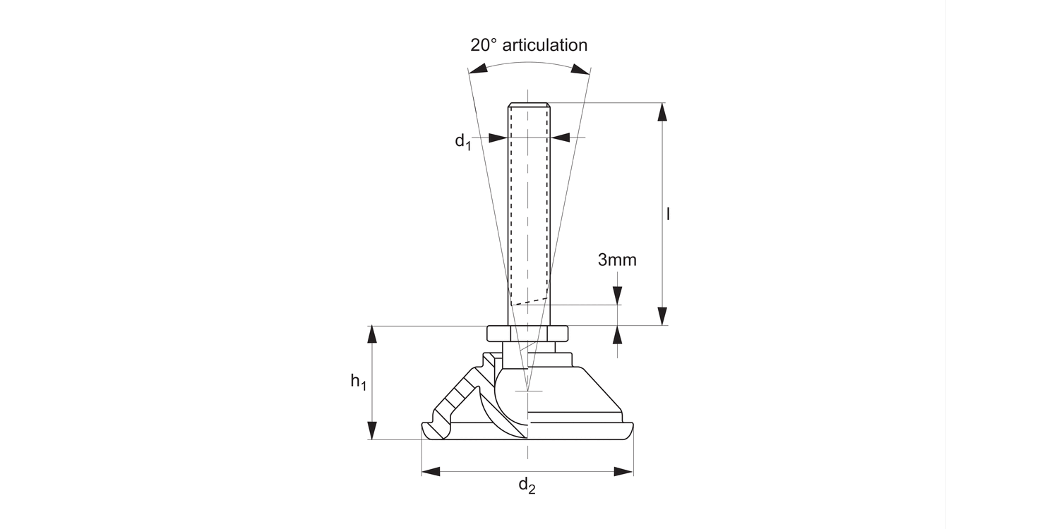 34721 Levelling Feet