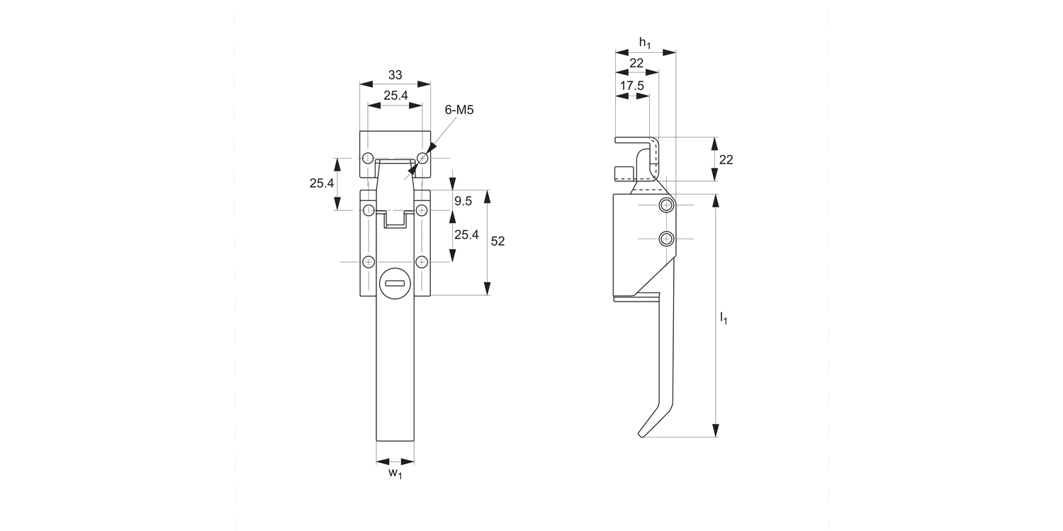 J0660 Over Centre Lever Latch - with Lock
