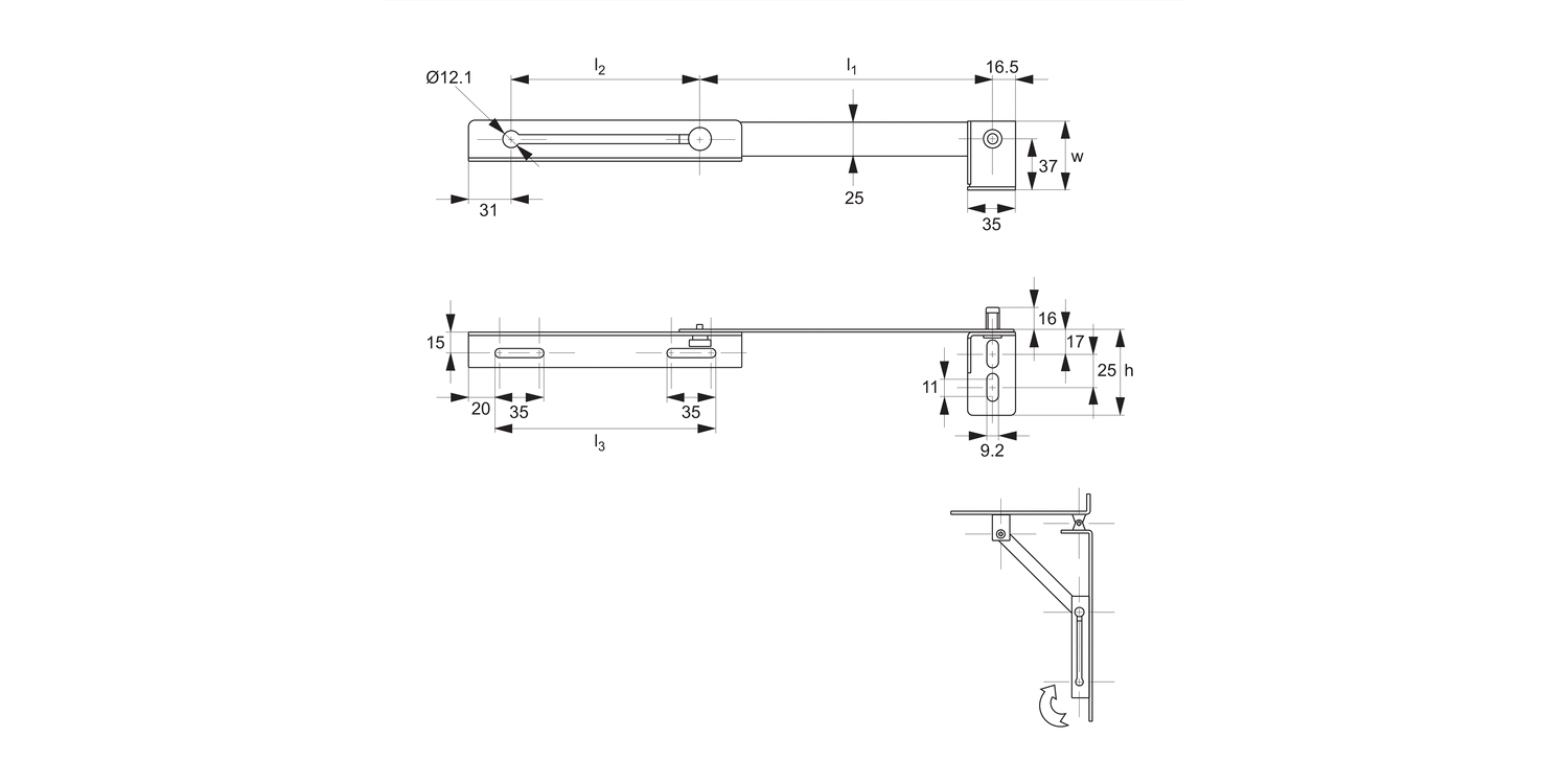 N0982 Lid Stay