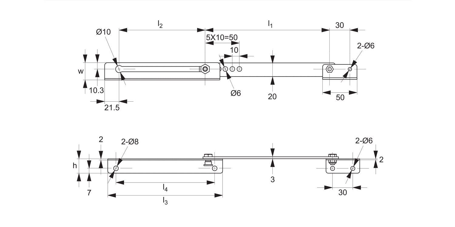 N0984 Lid Stay - Positive Stop