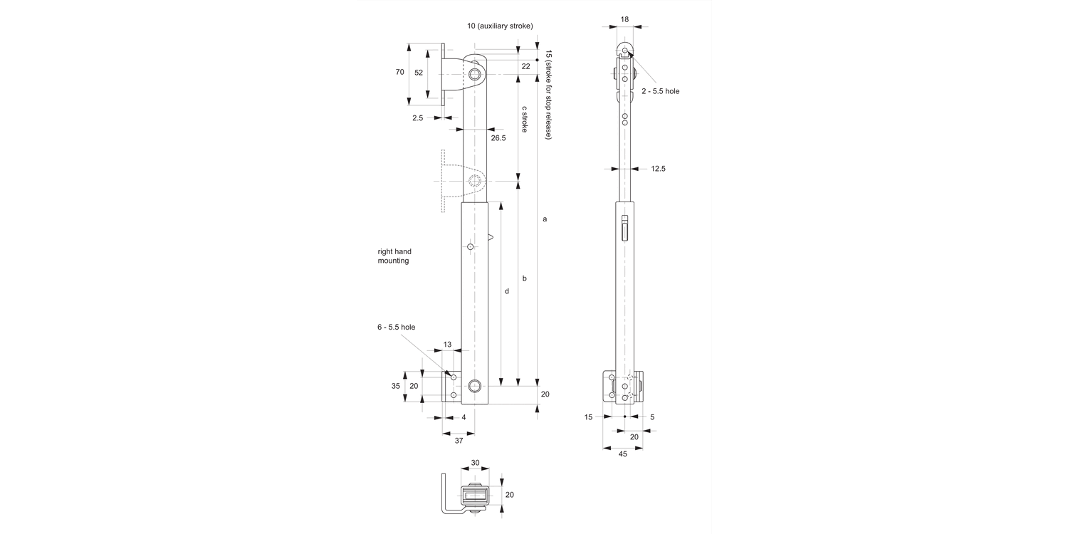N0600 Lid Stays - Multi-Angled