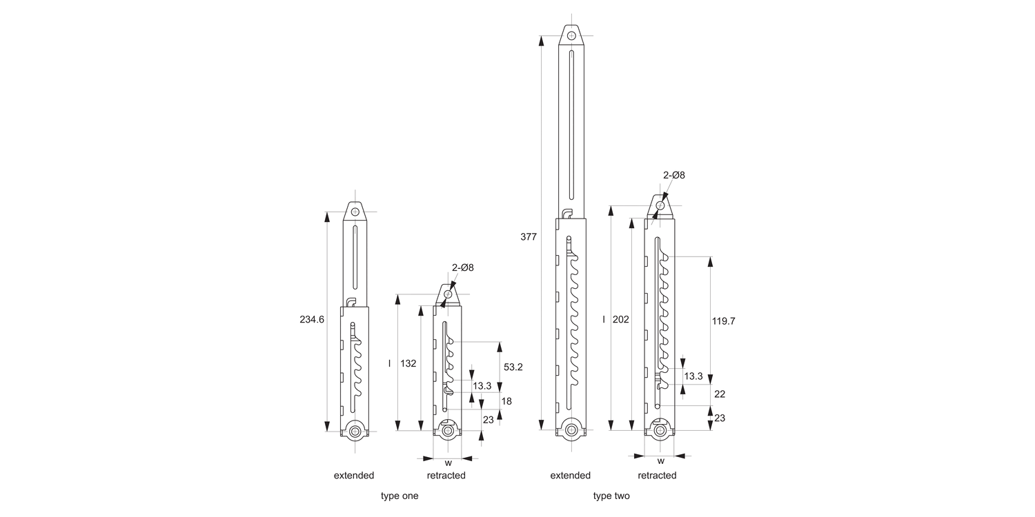 N0924 Lid Stays - Ratchet Stops