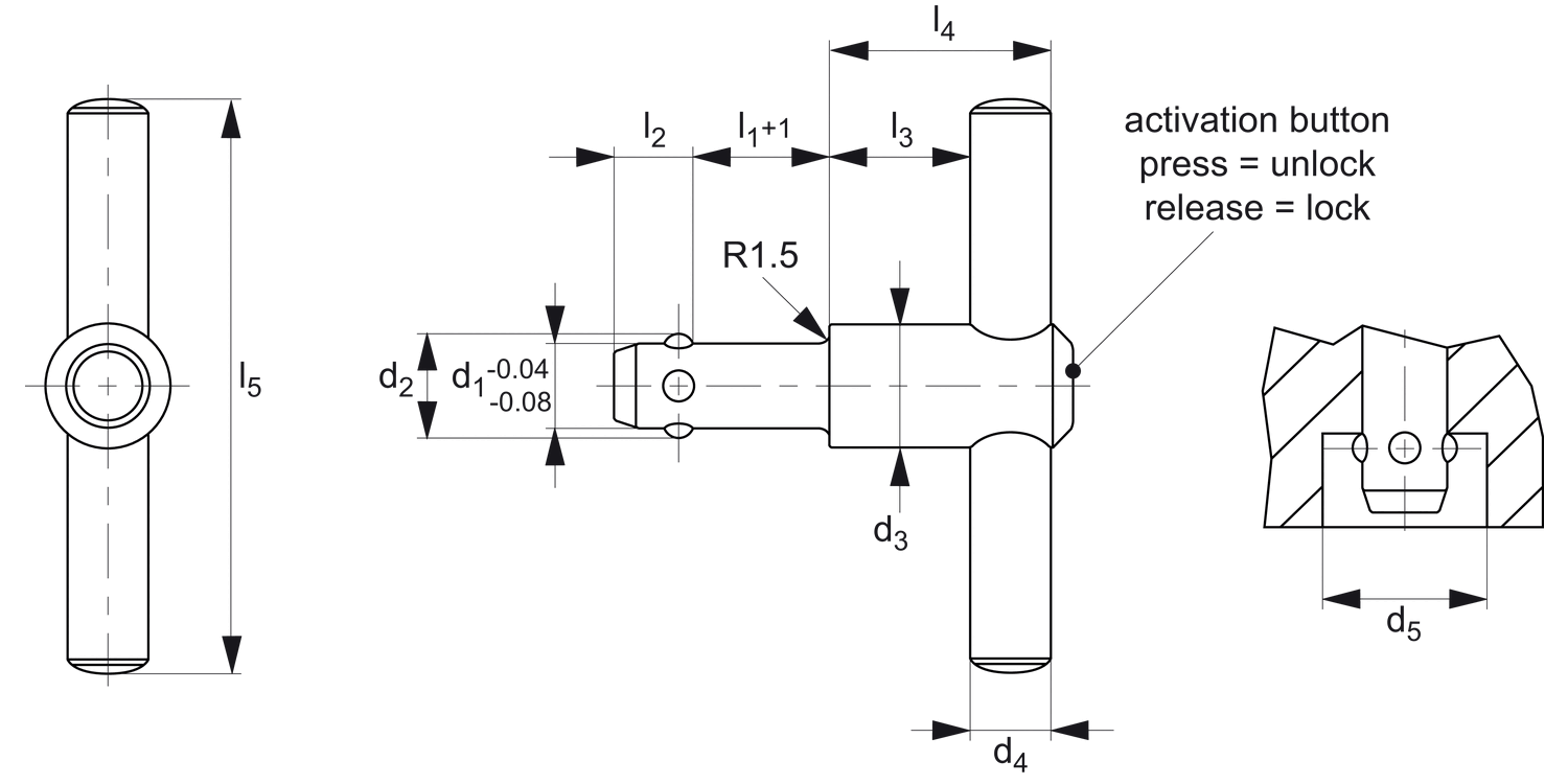 33424 Lifting Pins-Self-Locking