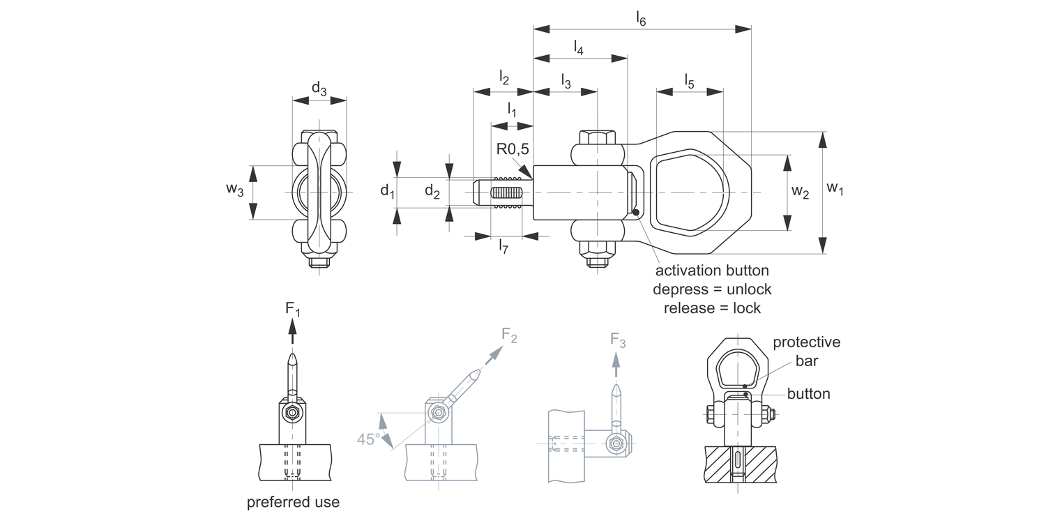33430 Quick Lift Pins - Threaded