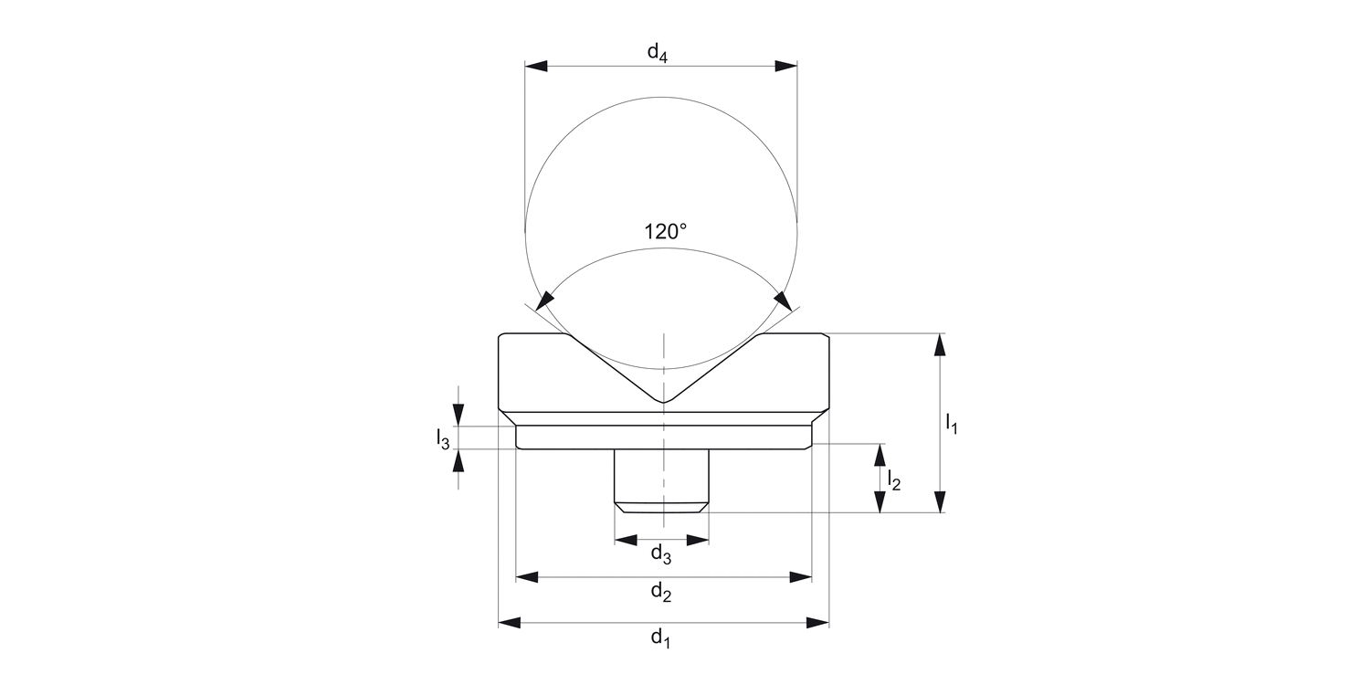 15050 Locating Pad - Vee Type