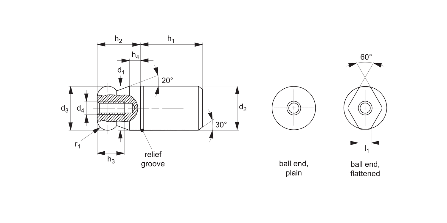 36341 Location Pins - Non-Stepped