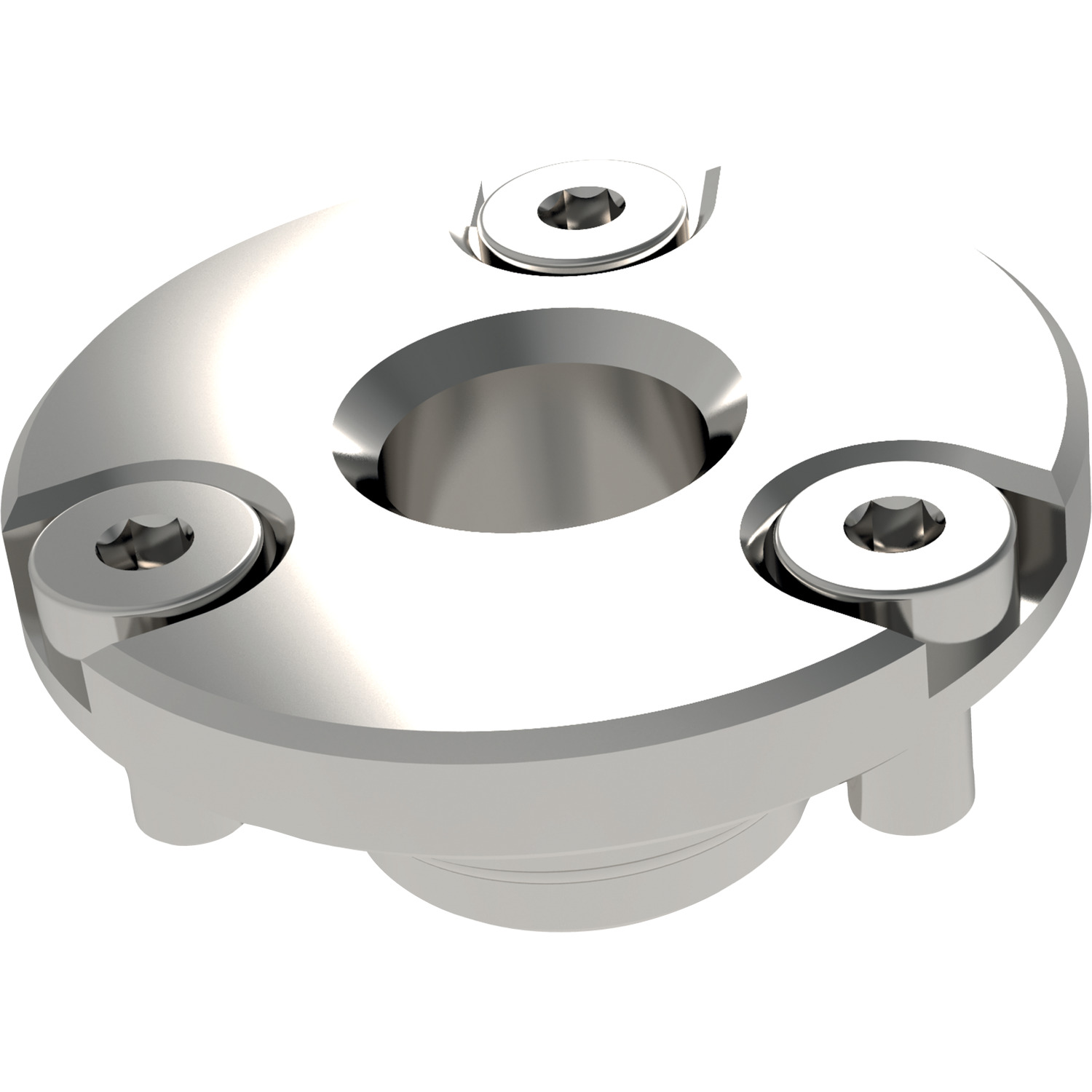 33966 Locking Receptacle - 1/4 Turn Clamps