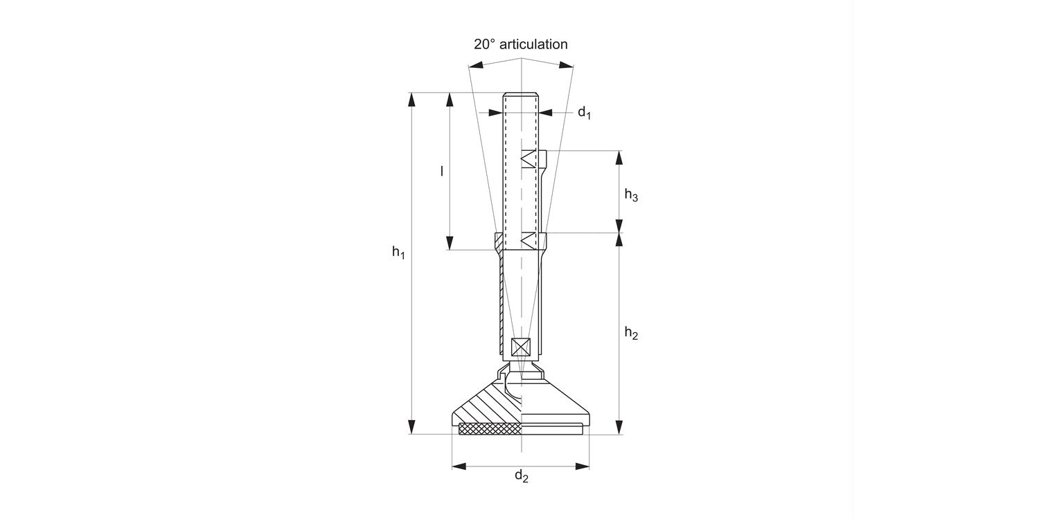 34770 Machine Mounts - with Hygienic Seal