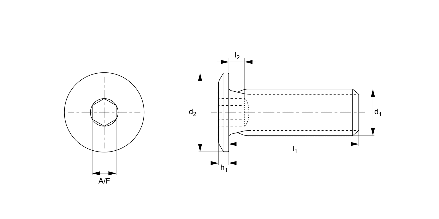 WN0508.NP Ultra Low Head Cap Screws