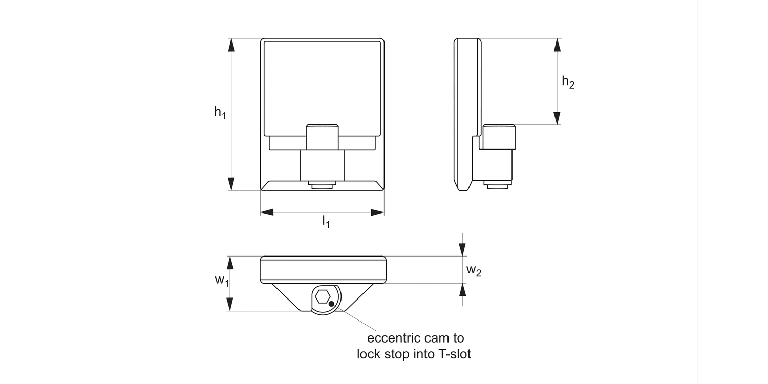 17400 Machine Table Stops