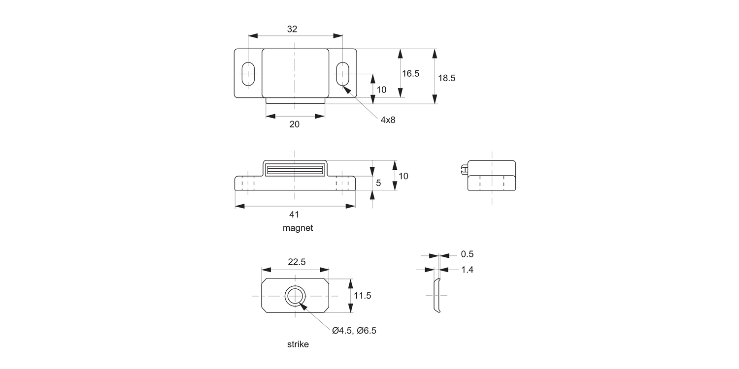 E5650 Magnetic Catches