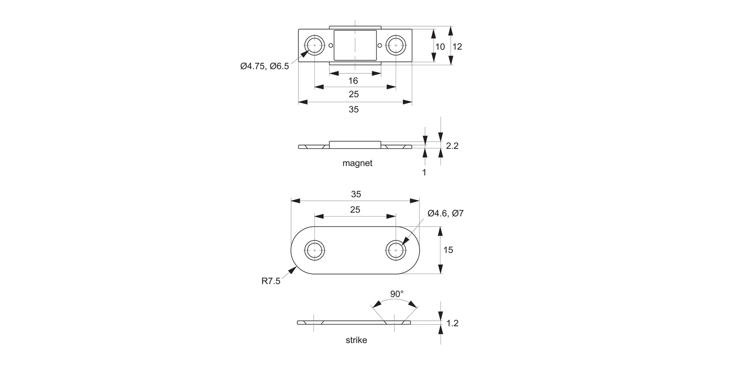 E5670 Magnetic Catches