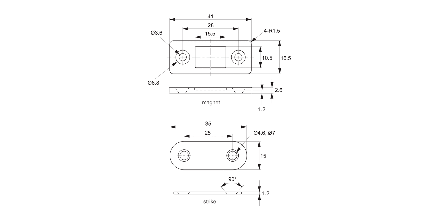 E5680 Magnetic Catches