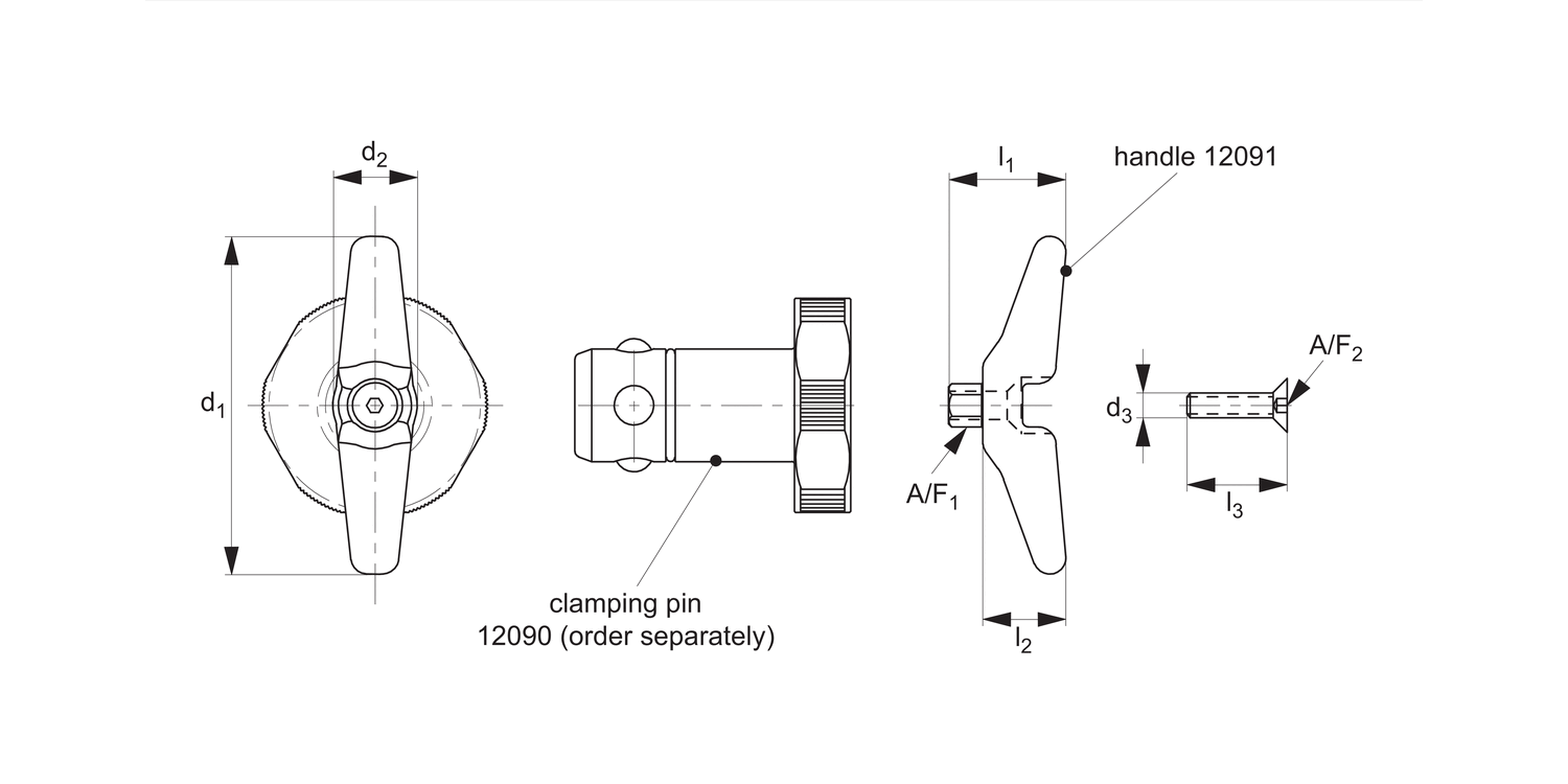 12091 Manual Handles