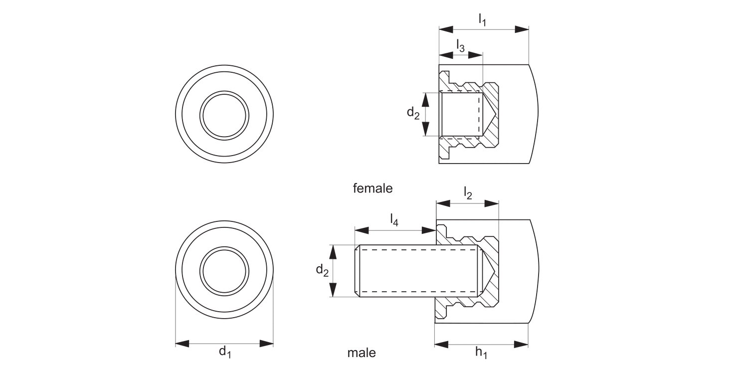 60880 Metric Bumpers - Round