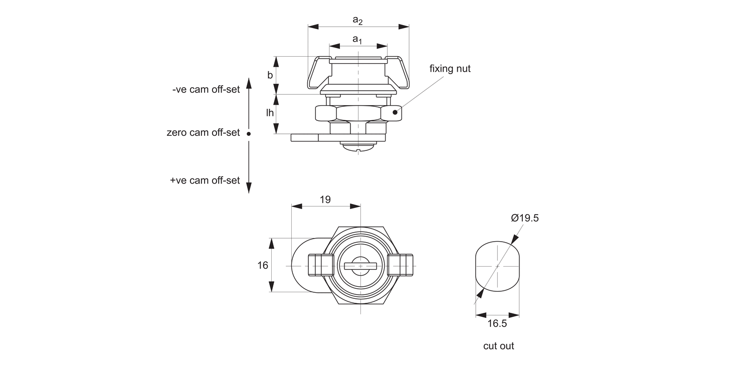 A2393 Mini Cam Lock