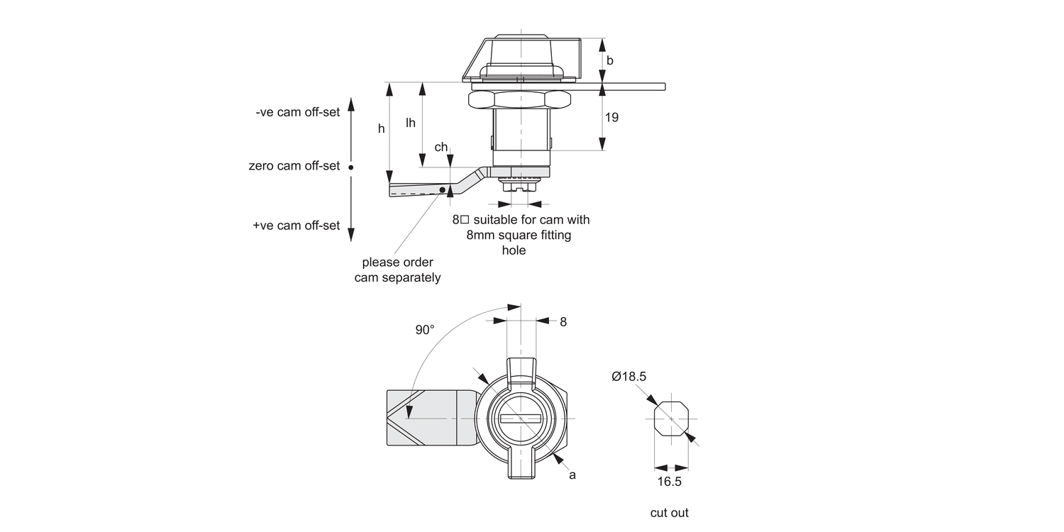 A2392 Mini Cam Locks