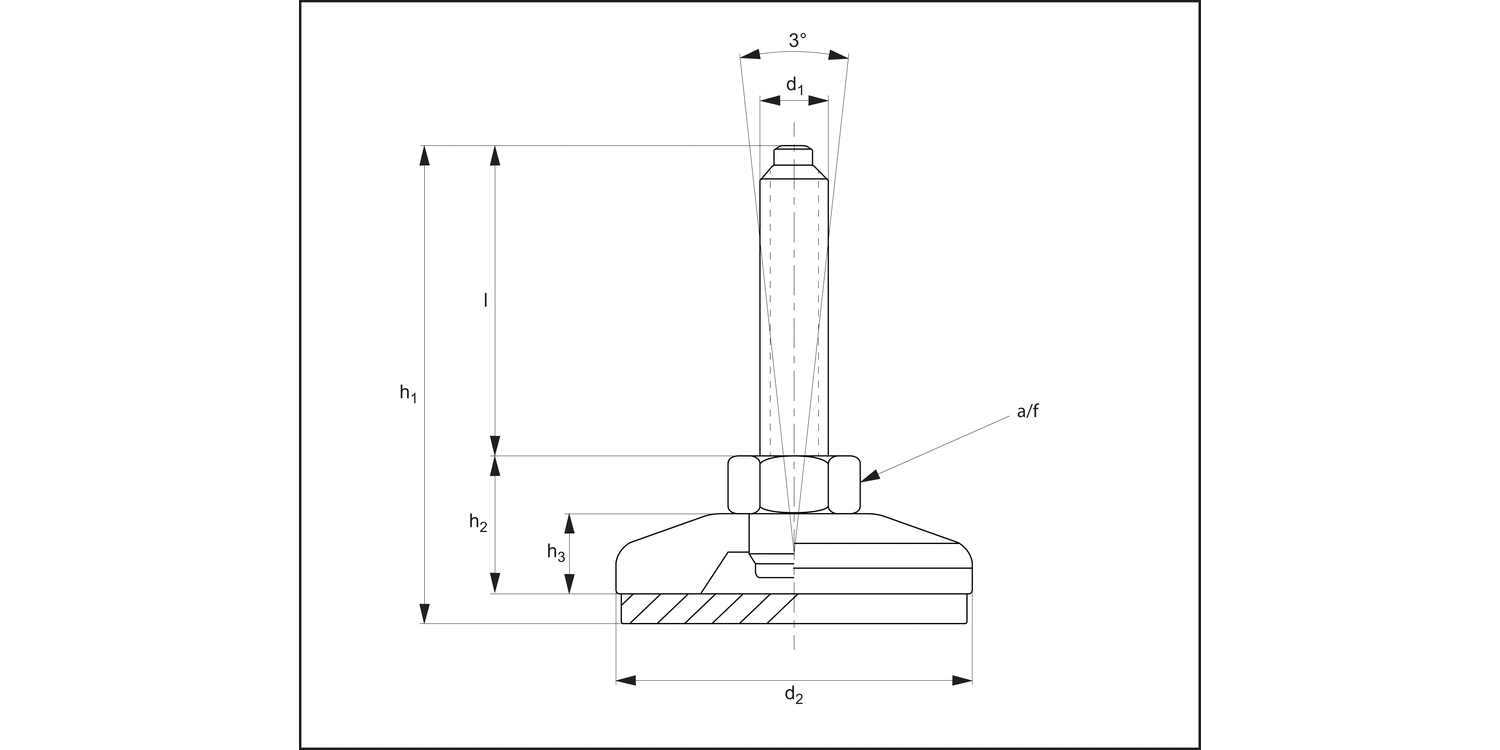 34615 Mini Levelling Feet