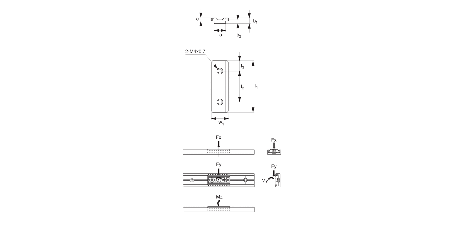 P0300 Mini Slide Carriage
