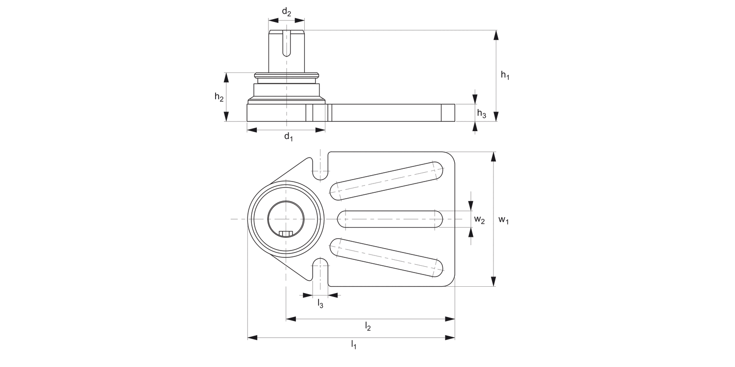 15370.5 Modular Screw Jack Base