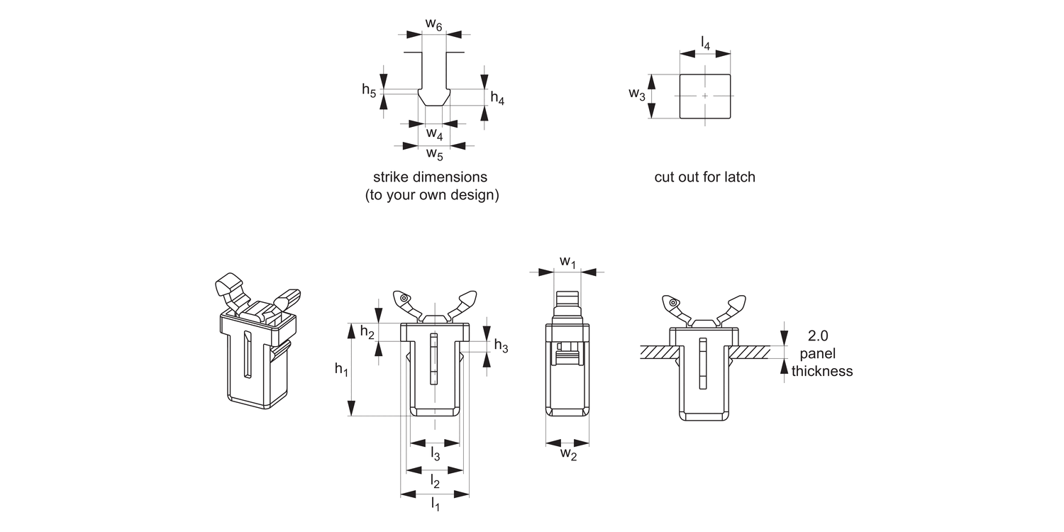 E3012 Multi-Touch Latches