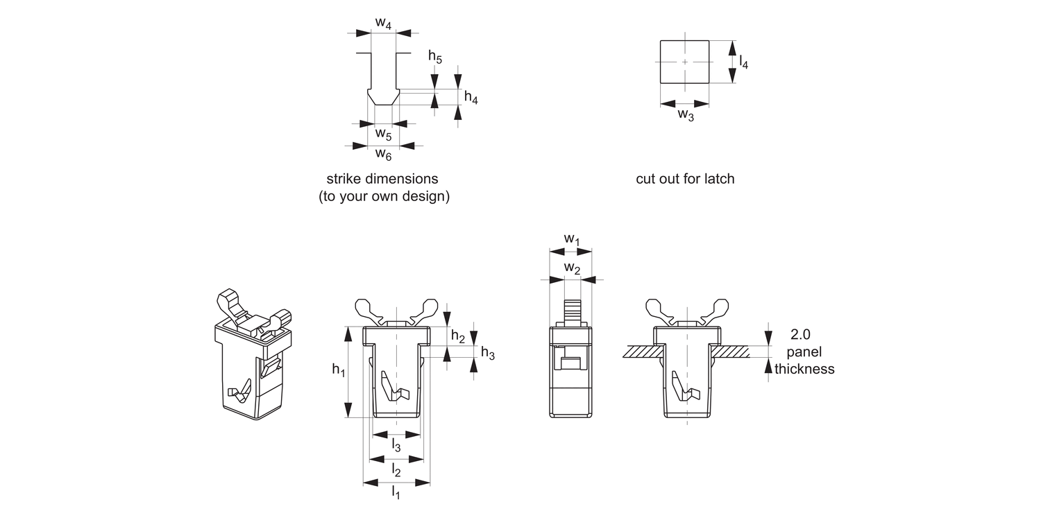 E3016 Multi-Touch Latches