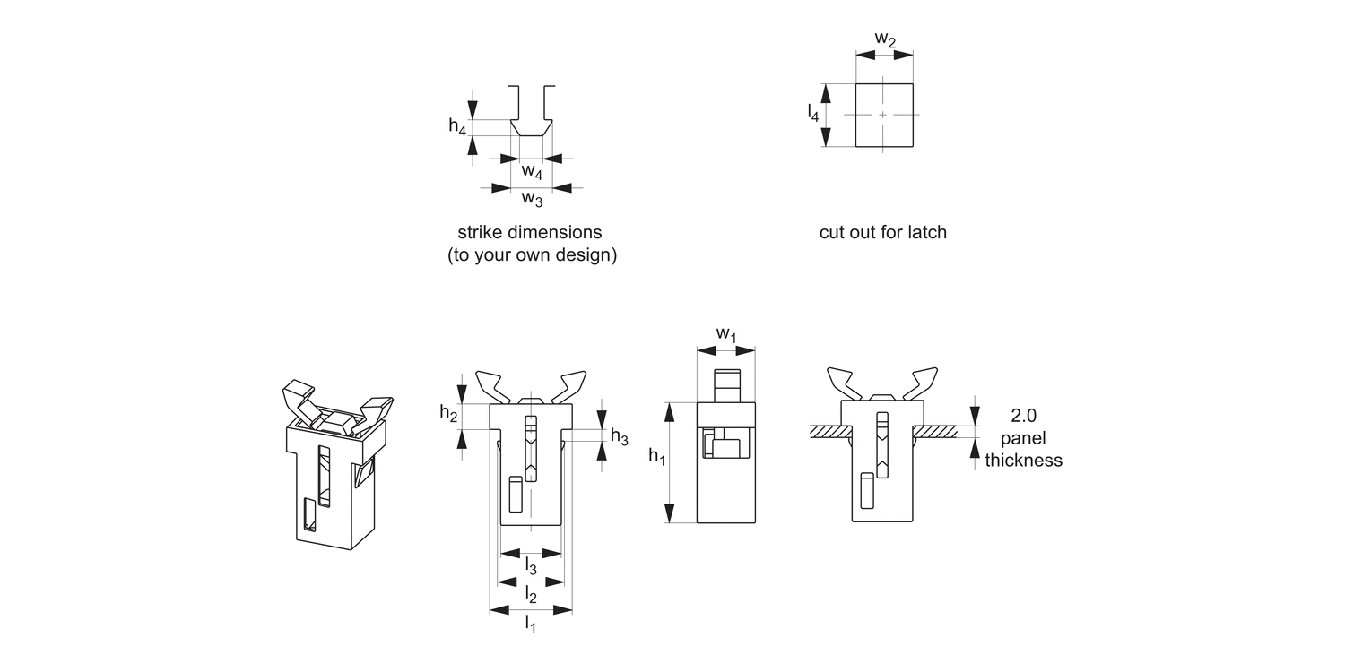 E3030 Multi-Touch Latches