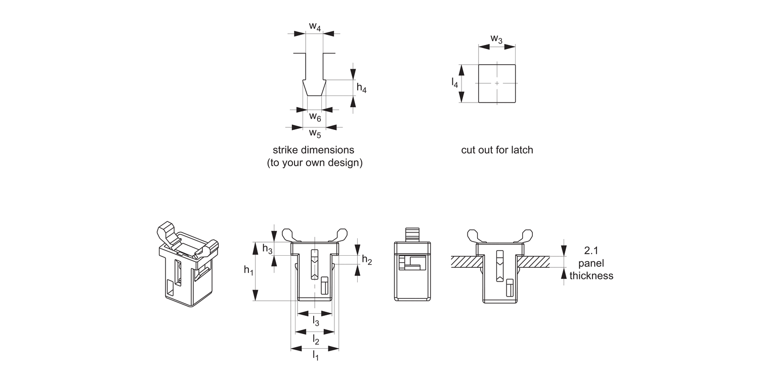 E3040 Multi-Touch Latches