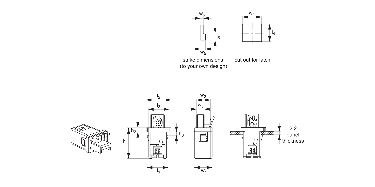 E3050 Multi-Touch Latches