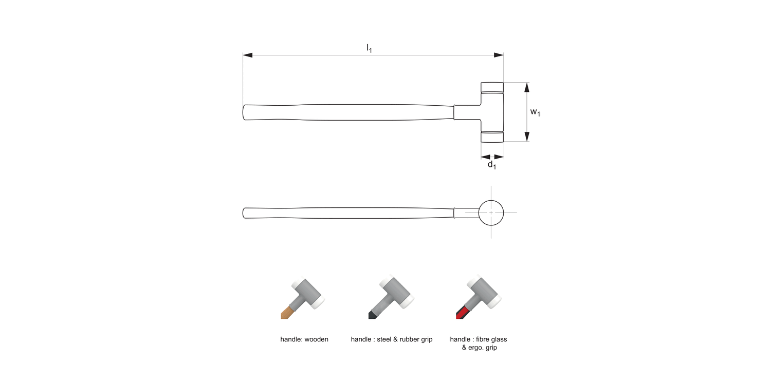 98301 Non-Rebound Mallets - Complete