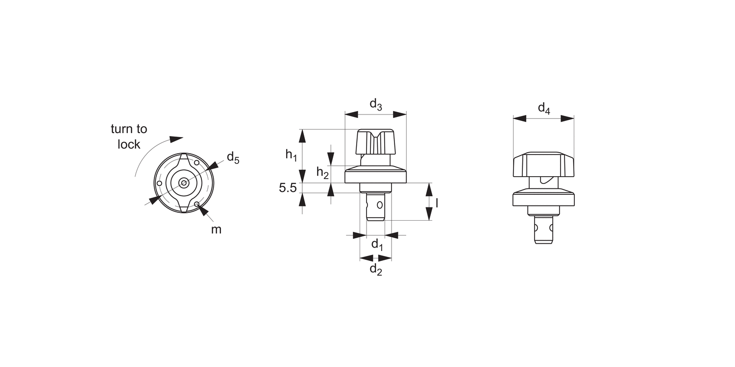 33917 One-Touch Fastener - Ball Locking