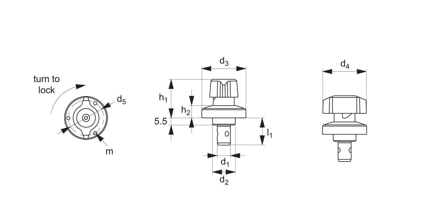 33918 One-Touch Fastener - Ball Locking