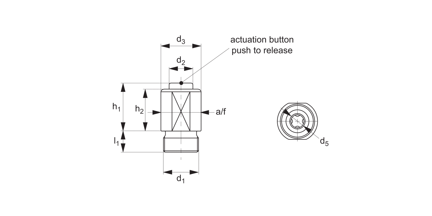 33925 One-Touch Fastener - Ball Clamping