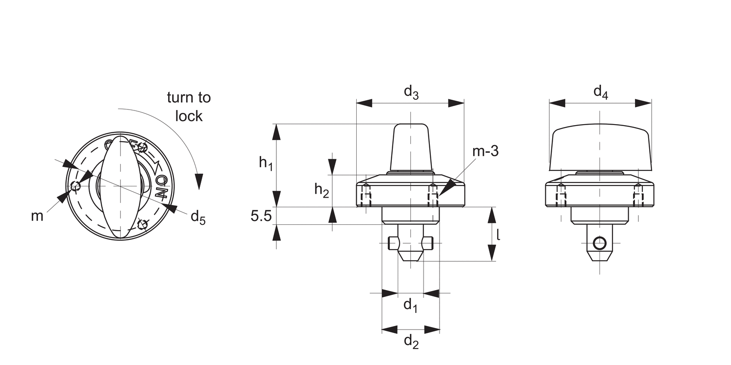 33942 One-Touch Fastener - Cam Locking