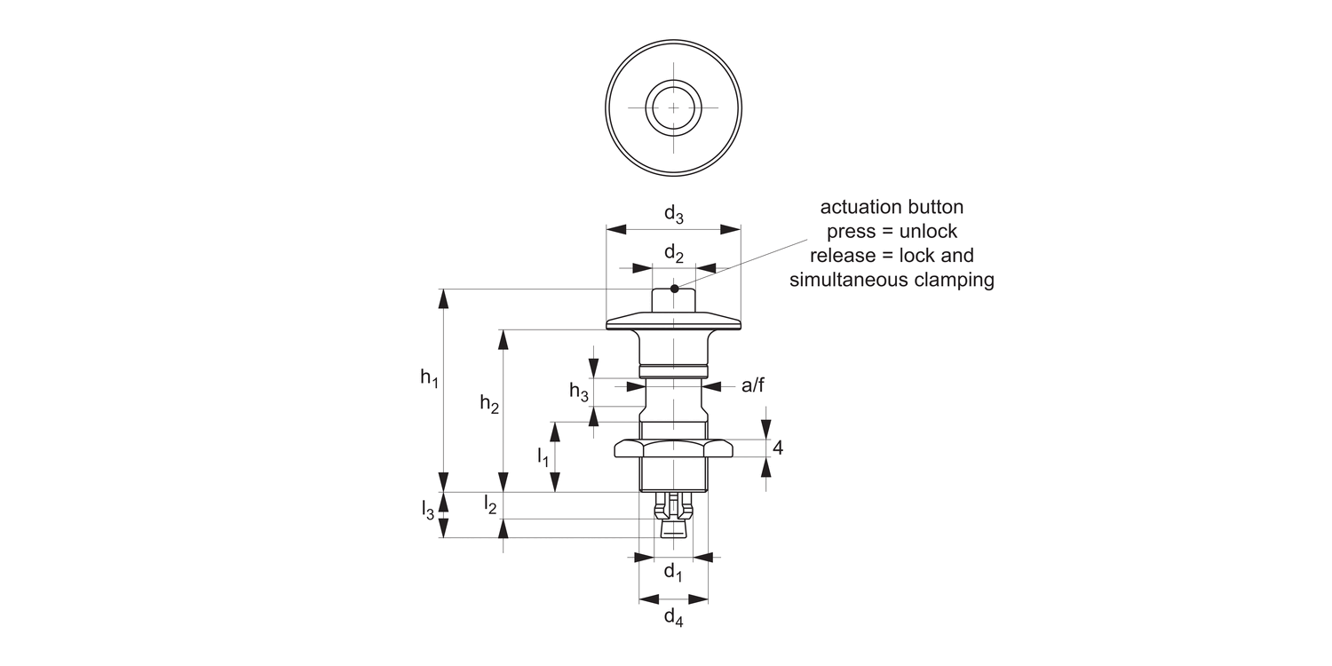 33964 One-Touch Fastener - Pull Clamping