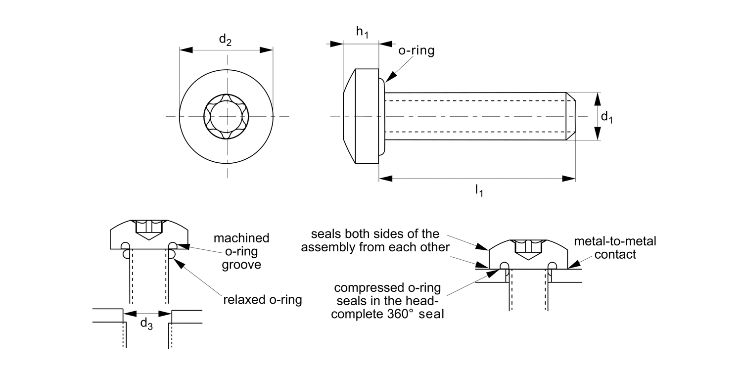 36598 Pan Head Seal Screws
