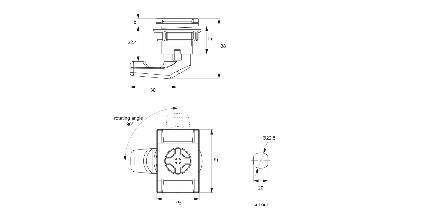 A1520 Panel Latches - Plastic