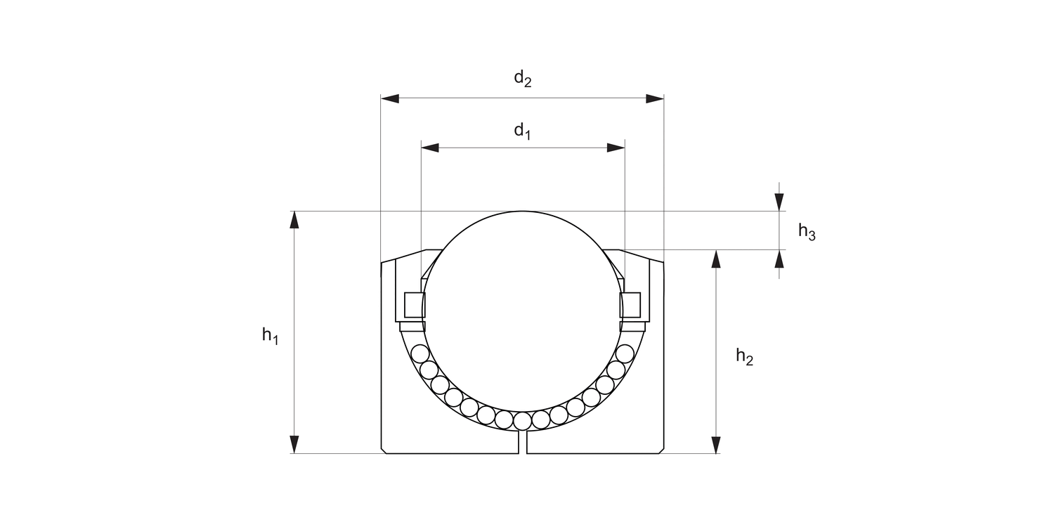 67222 Plain-Fit Ball Transfer Units