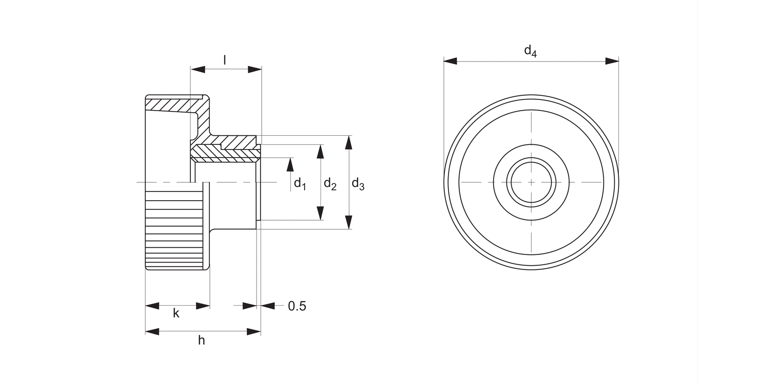 37330 Plastic Knurled Nuts