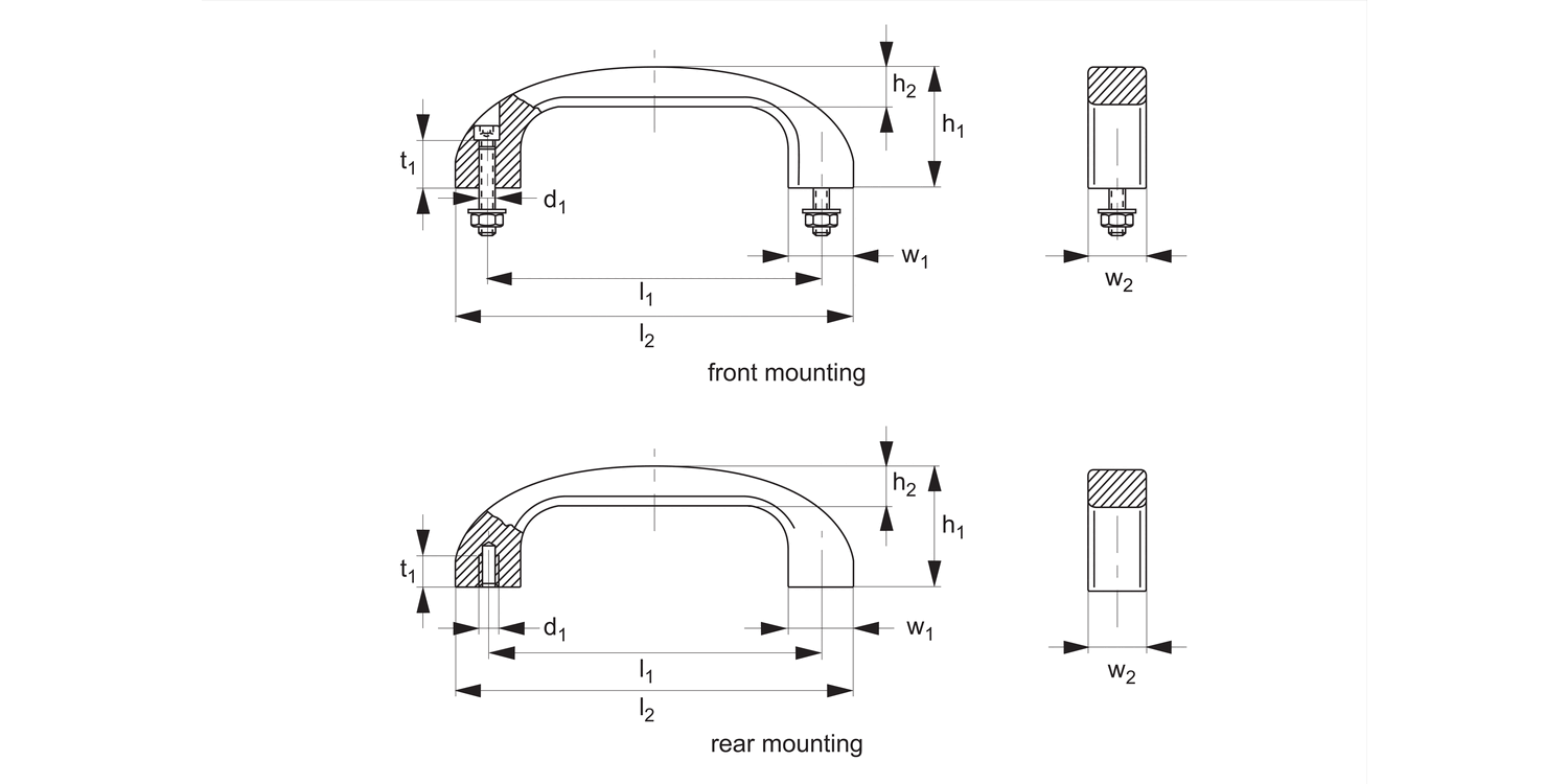 78210 Pull Handles - Bow type