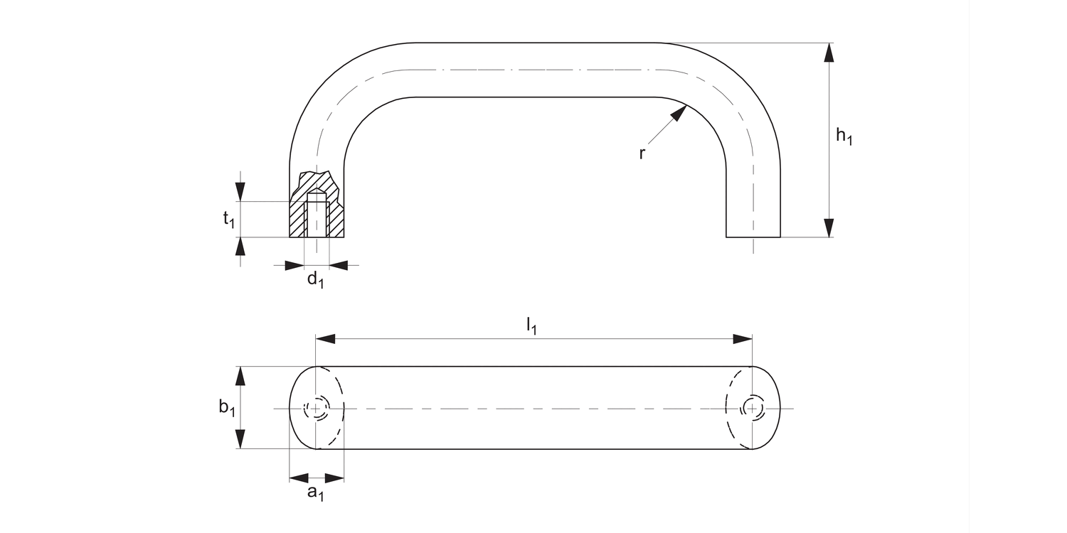 78910 Pull Handles - Oval Type