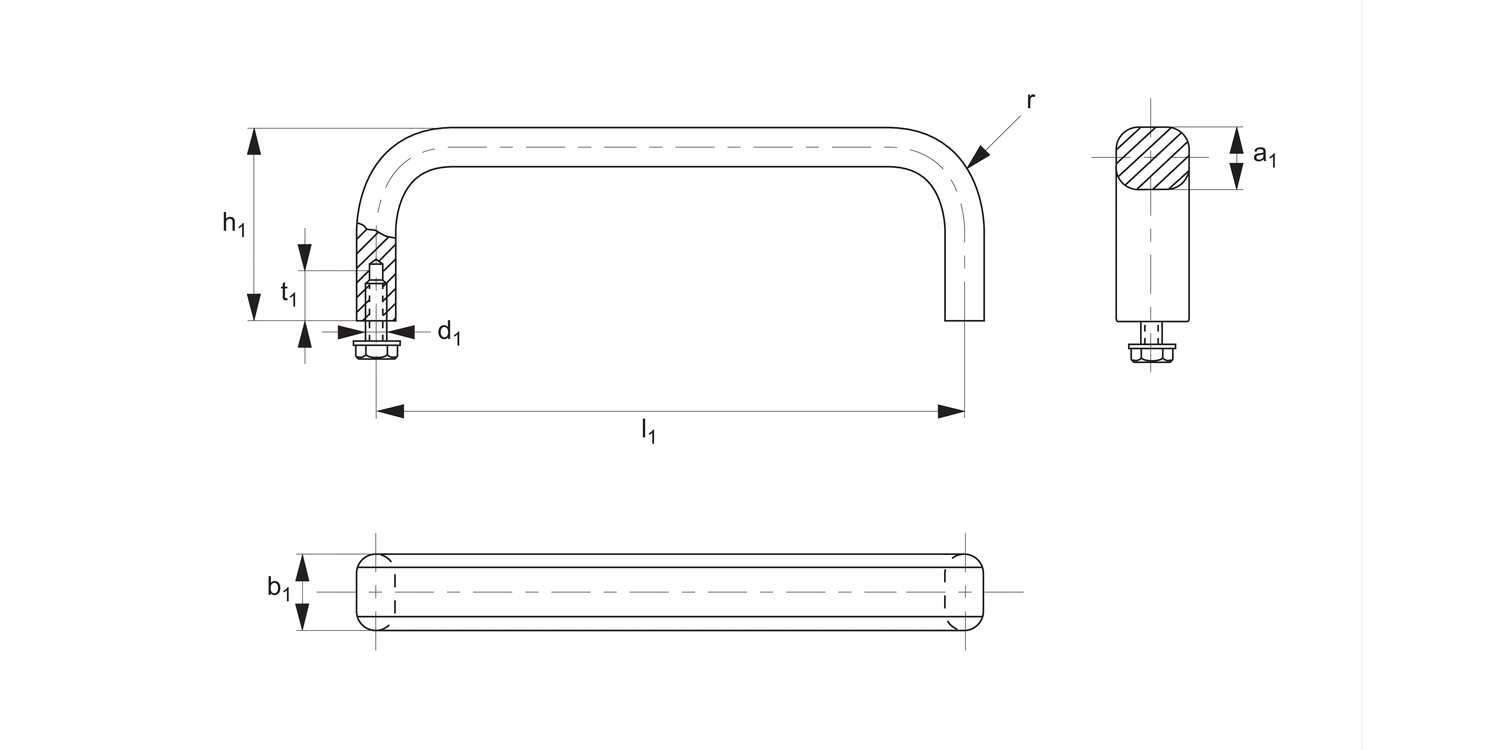 78920 Pull Handles - Oval Type