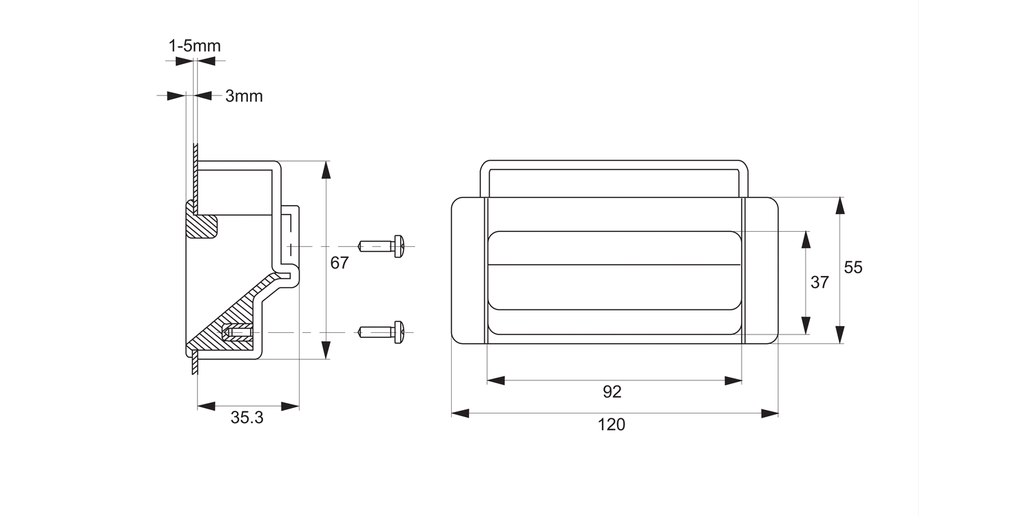 79520 Recessed Pull Handles