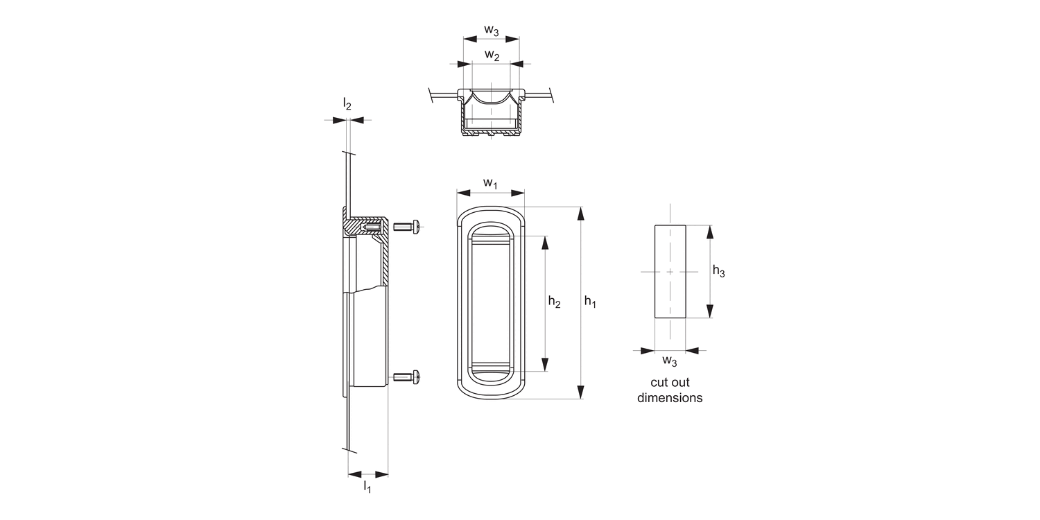 79530 Recessed Pull Handles