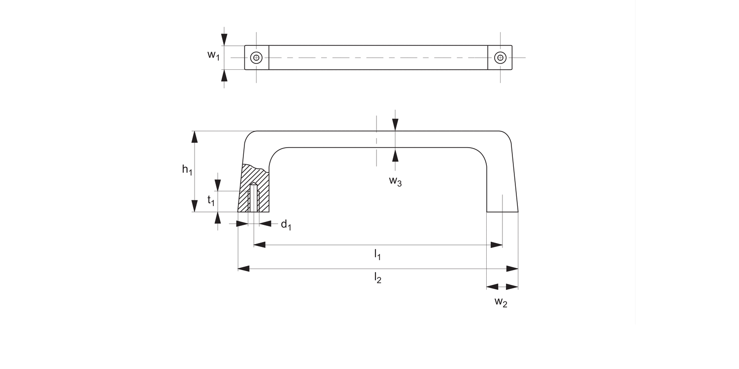 78130 Pull Handles - Aluminium