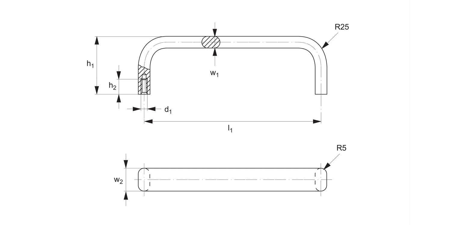 78030 Pull Handles - Oval