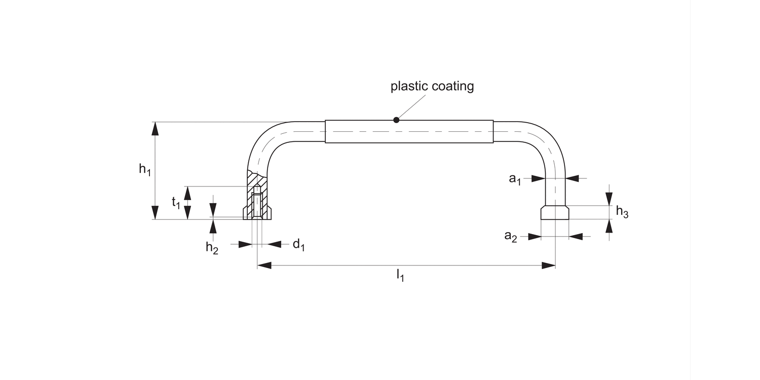 78740 Pull Handles with Plastic Cover